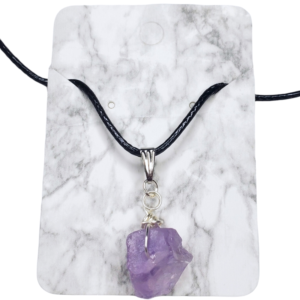 🌟2 for $15 - Natural Raw Amethyst Nugget Necklace